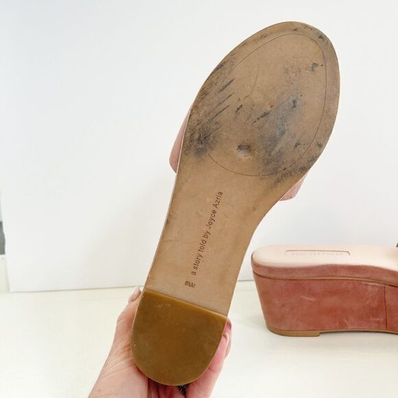 Avec Les Filles Blush Pink Platform Heels 8.5 - Picture 3 of 6